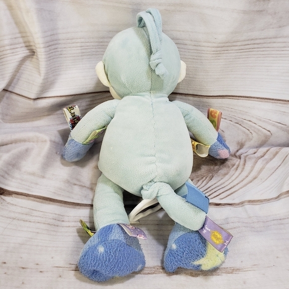 Taggies Blue Monkey Plush Musical Pull Crib Toy Velour 13 Inch Mary Meyer Baby - Picture 7 of 10